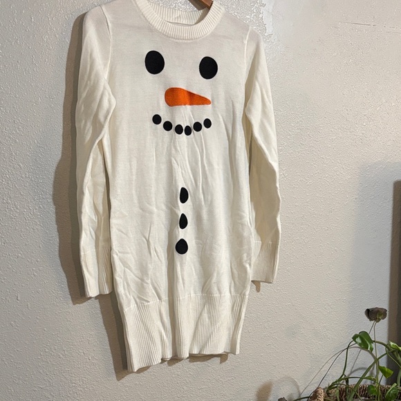 Tipsy Elves Ugly Sweater Snowman Dress - Picture 3 of 5